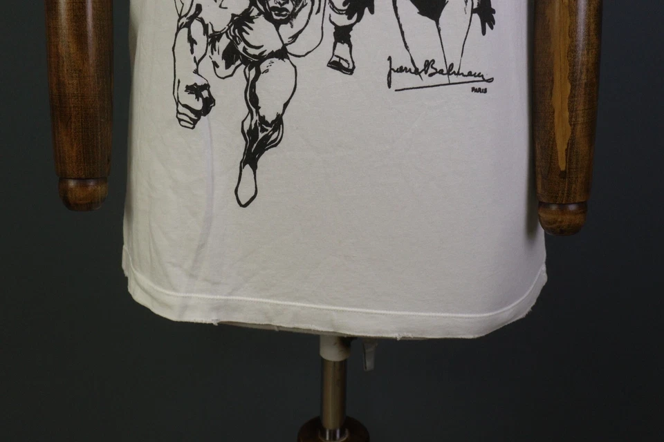 Pierre Balmain White Crew Neck "SUPERHEROS" Graphic Printed Top T-Shirt Size XS - Image 3 of 4