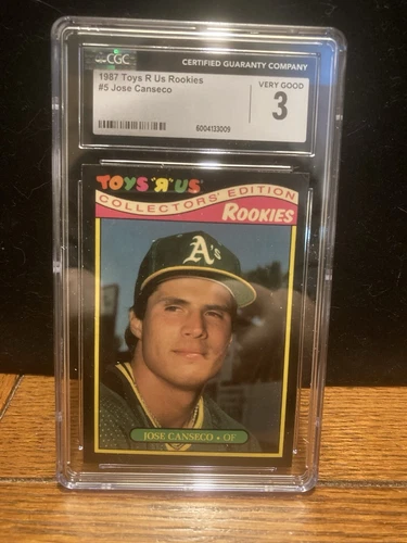 1987 TOYS R US ROOKIES #5 JOSE CANSECO CGC 3 VERY GOOD 