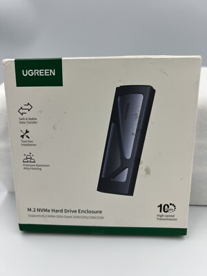 UGreen M.2 NVMe Hard Drive Enclosure 10 Gbps High Speed Transmission