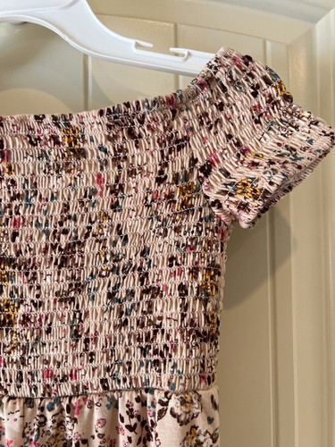 Art Class Girls Size Small 6/6X Floral Blush Romper - Picture 6 of 9