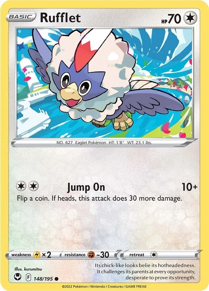 Rufflet 148/195 Swsh12: Sword & Shield - Silver Tempest