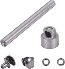 20Sets Boot Lace Hooks Kit Brass Shoes Eyelets Buckles and Press Stud Tools with