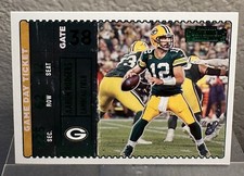 2022 Panini Contenders - Game Day Ticket Emerald #GDT-ARO Aaron Rodgers