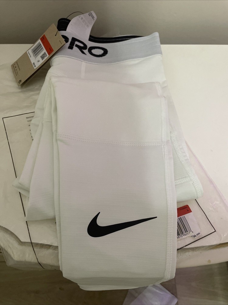 Nike Pro Mens White Large Compression Training Pants