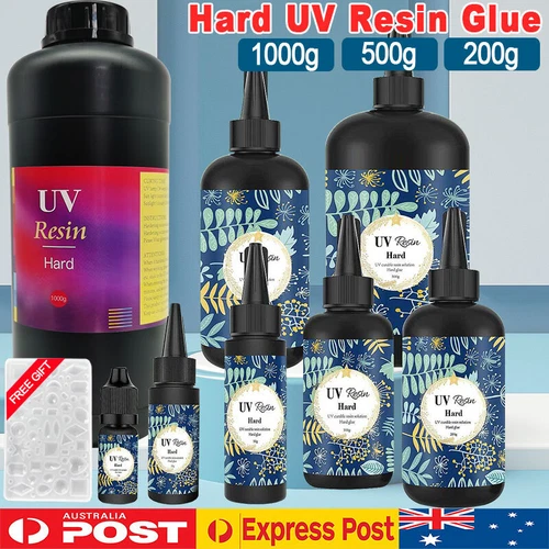 Hard UV Resin Glue Crystal Clear Handmade DIY Mold Epoxy Jewelry Crafts Casting
