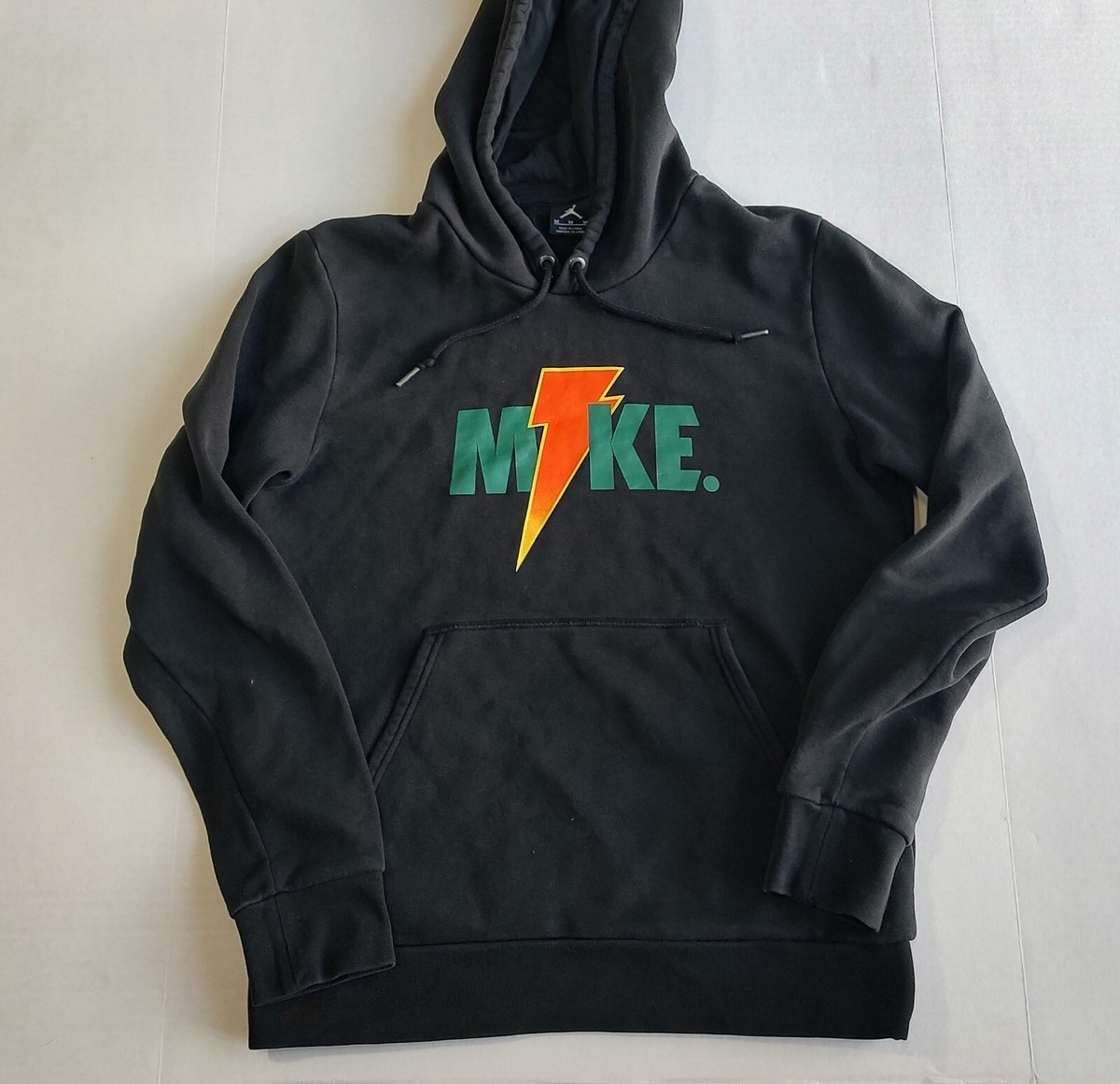 Michael Jordan Nike Gatorade Hoodie Mens M Black Pullover 