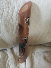 Australian Made Hand Painted Kangaroo Art Wooden Australian penny 1938