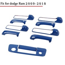 Blue For 2009-2018 Dodge Ram Door Tailgate Handle Covers Trim W Kh W 2 Smtkh