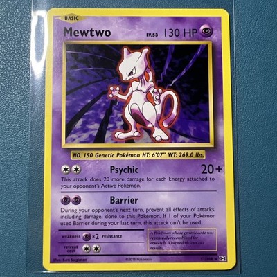 Mewtwo Basic 51/108 Pokémon Card 2019