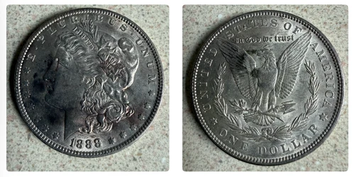 1888 P Morgan Silver Dollar