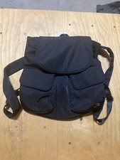 Calia Black Nylon Drawstring Flap Backpack Un...