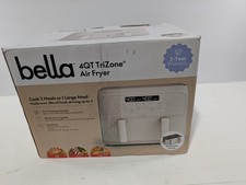 Bella 4Qt TriZone Air Fryer Nonstick Adjustab...