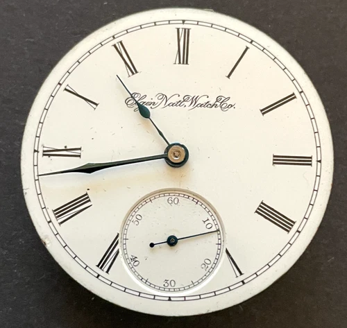 Antique 1894 Elgin Grade 73 Pocket Watch Movement Parts Good Balance 18s 7j USA