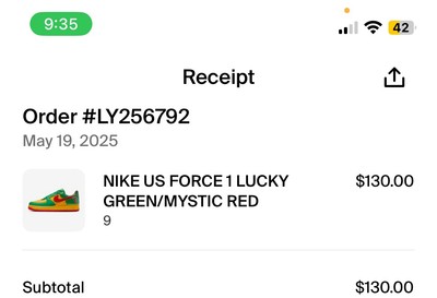 Nike Lil Yachty x Air Force 1 Low Concrete Boys Lucky Green Size 9 **PRE ORDER**