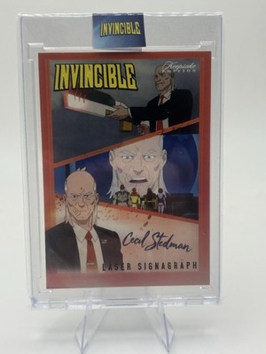 nvincible Cecil Stedman Laser Signagraph 14/25 CC-23 Season 1 Auto