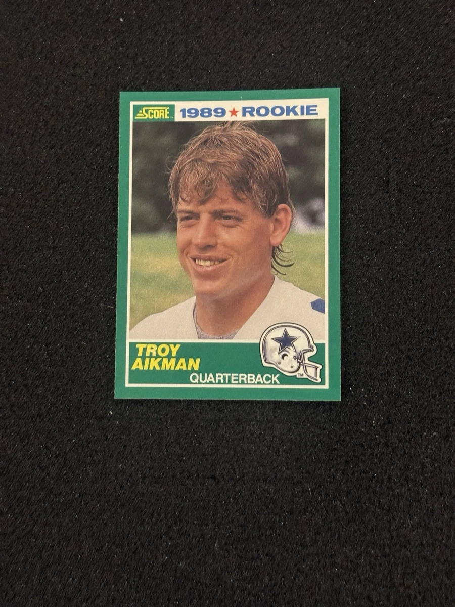 Troy Aikman Football SCORE Rookie Sports Trading Card Singles for