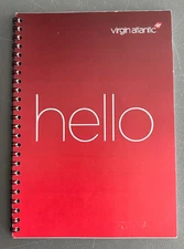 Virgin Atlantic HELLO Cabin Crew Notebook Ruled lined