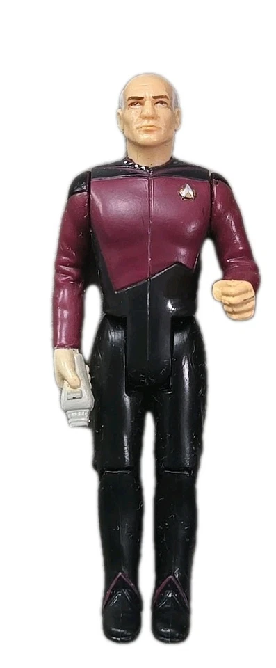 Figuras Galoob Toys 1988 Star Trek TNG 3,75" - Enterprise-D Crew Set de 5 Foto 3 de 4