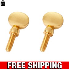 2pcs Saxophone Neck Screws, Heavy Golden Sax Screw 1.12 x 0.57 inch