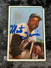 1953 Bowman Color - Monte Irvin #51 Autograph Auto VG @QK35