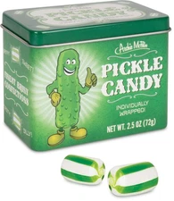 ​🥒 Pickle Flavored Candy - Cool Retro Tin Gift Box - Archie McPhee