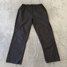 Red Ledge Rain Pants Mens Medium Black Waterproof Drawstring Nylon 30x28