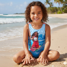 Princess Moana Disney Bathing SwimSuit UPF-50 Girls Swimwear Sz S  M NEW