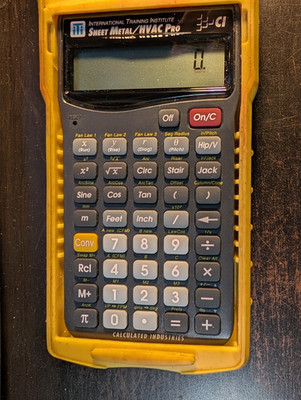 Calculated Industries Sheet Metal/HVAC Pro 4090 Construction Calculator w/Case