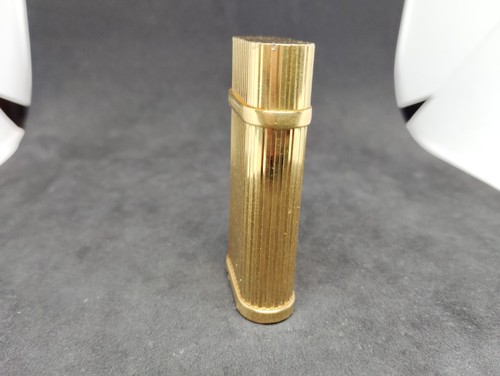 Vintage Cartier Gasfeuerzeug Godron Goldstreifen funktionstüchtig - Bild 3 von 10