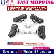 Set Of 4 TPMS Tire Pressure Sensor  52933-2F000 For Hyundai Tucson Kia
