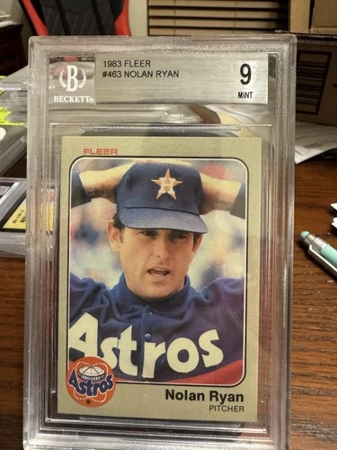 1983 Fleer - Nolan Ryan #463 Beckett 9