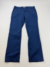 Express Pants Mens 34x30 Blue Chino Regular Fit Straight Cotton Casual Finn