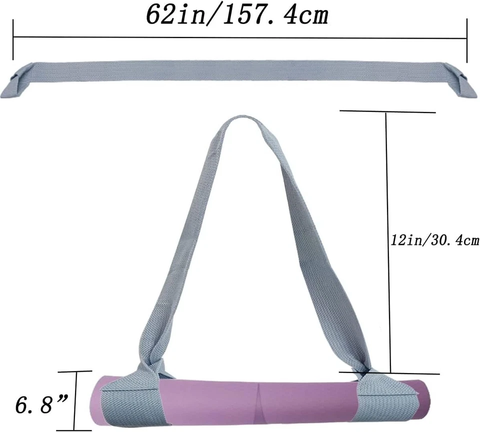 Correa ajustable gris para esterilla de yoga - Máxima comodidad y versatilidad para yoguis Foto 4 de 4