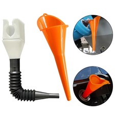 Durable Snap Funnel Funnel Built-in Filter Flexible Fold White+Yellow