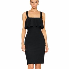 NWT Milly Flounce Fitted Dress Medium