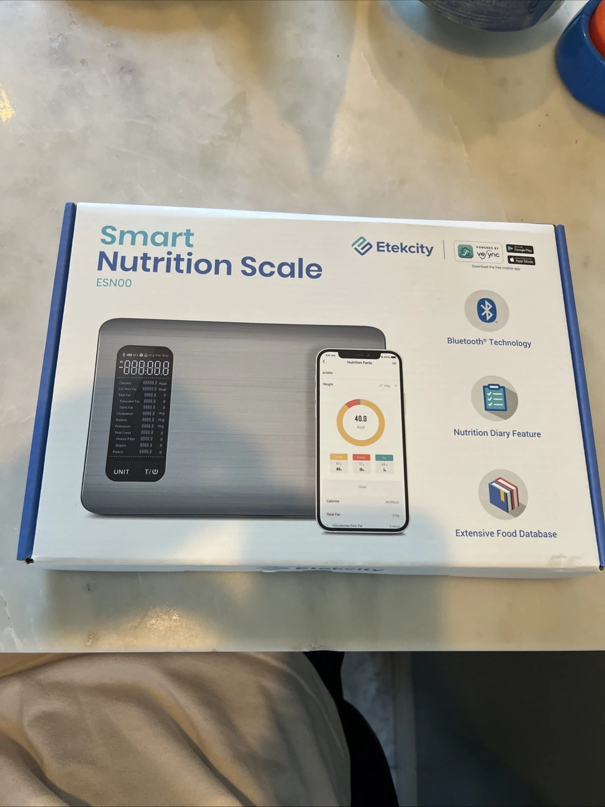 Etekcity Smart Food Kitchen Scale With Nutritional Calculator, Free App With 19
Opens in a new windo