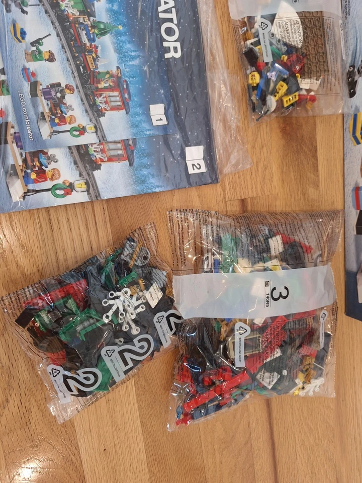 LEGO Creator Expert Winter Holiday Train 10254 Retired Open Box Complete Mint - Image 4 of 4