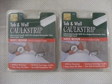 Myro White/Medium Tub & Wall Caulkstrip #15 Siliconized Caulk 7/8" x 11' & extra