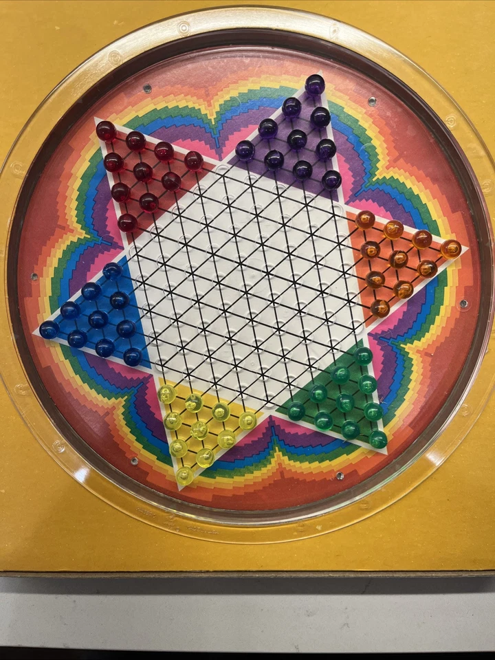 ВИНТАЖ 1971 HASBRO МИР СЕМЬИ ВЕСЕЛО КИТАЙСКИЕ ШАШКИ - ПОЛНАЯ ИГРА - Изображение 3 из 4