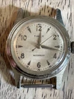 Vintage Timex Manual Wind Watch Waterproof Cream Dial U.S. Time Corp For Parts