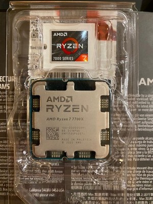 AMD Ryzen 7 7700x Processor (5.4 GHz, 8 Cores, LGA 1718/Socket AM5) Box -...