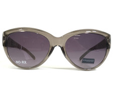 Rampage Sunglasses RS10009 GRY-35 Black Brown Cat Eye Frames with Purple Lenses