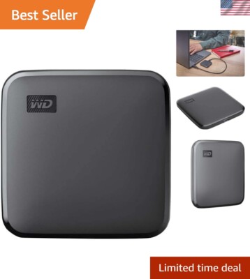 WD Elements SE 1TB SSD - Shock-Resistant, Portable USB 3.0 Storage Solution