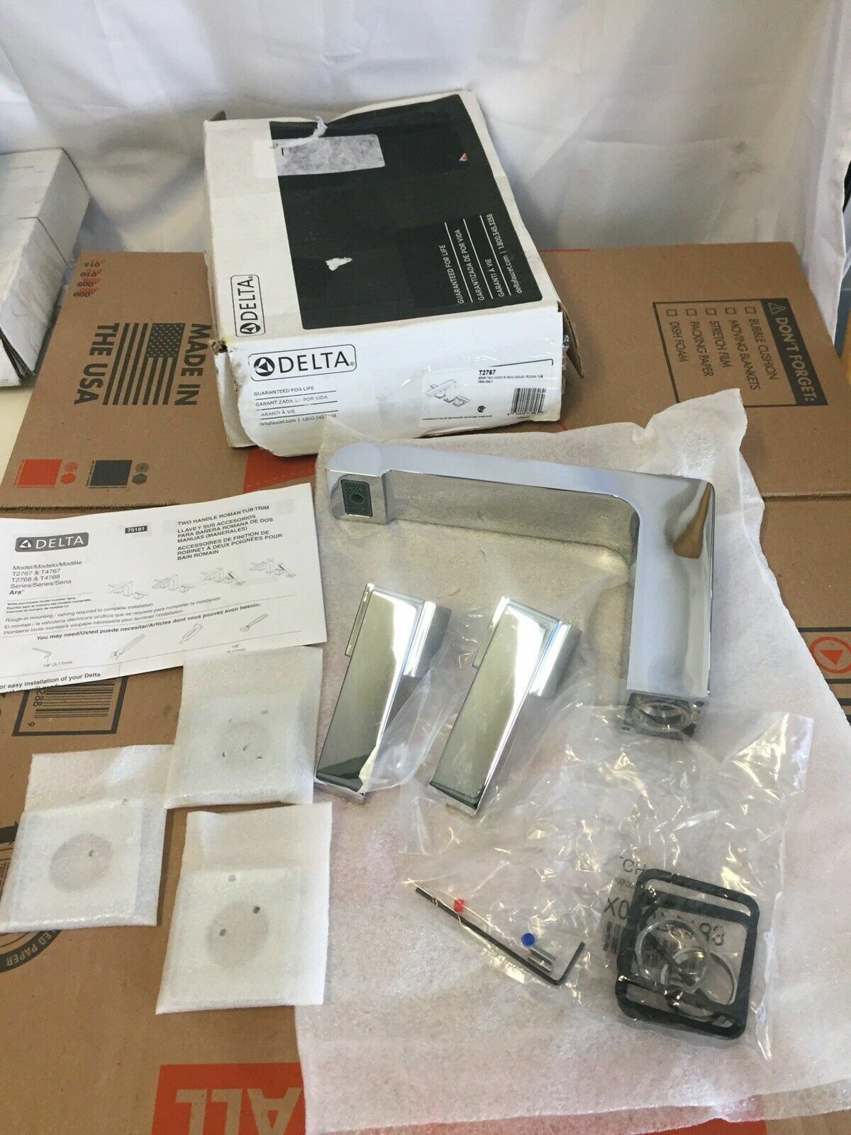 Delta Faucet T2767 Ara Roman Tub Trim 6 69 X 16 00 X 8 19 Inches