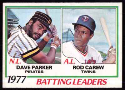 1974 Topps 1977 Batting Leaders - Dave Parker/Rod Carew Pittsburgh