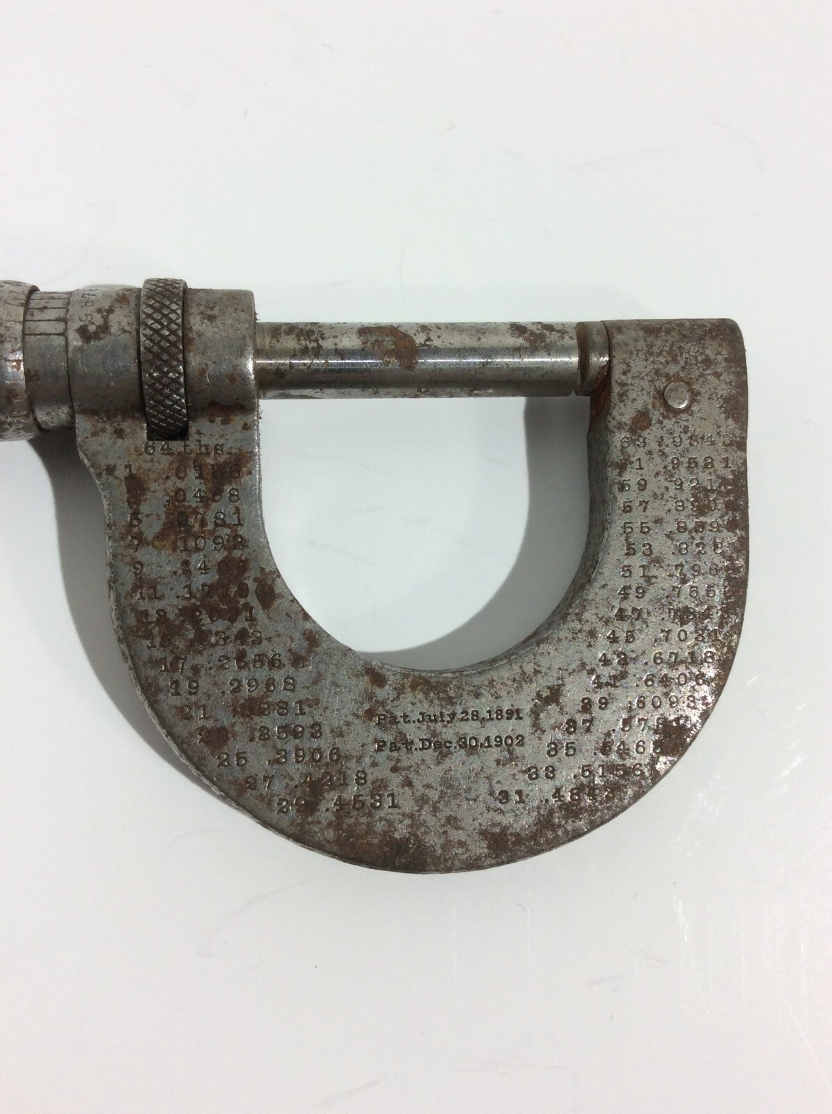 Vintage Machinest Caliper Brown and Sharpe Mfg Co. No. 10 (0 to 1 ...