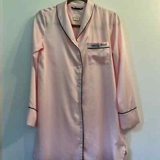 Kate Spade Pink Silky Button Down Nightgown