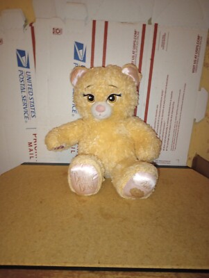 Build A Bear Belle Plush Beauty and The Beast Gold Sparkle Fur Stuff ...