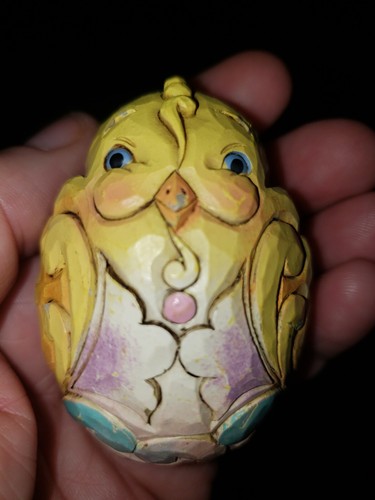 Jim Shore Heartwood Creek 2013 Easter Mini Ceramic Eddie Carving Egg - One Piece - Picture 8 of 9
