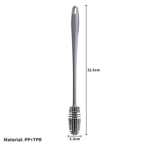 Silicone Long Handle Cleaner Bottle Water Feeder Cleaning Brush Washing Tool GT - Picture 3 of 12
